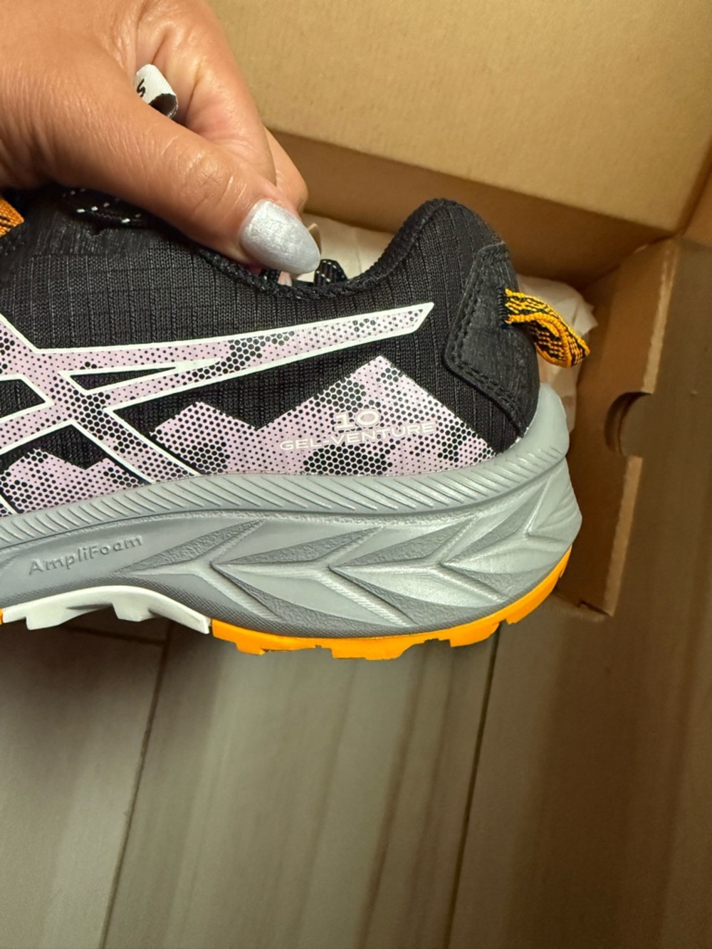 Asics Gel- Venture 10 Black Trail Running Sneakers - Picture 3 of 7